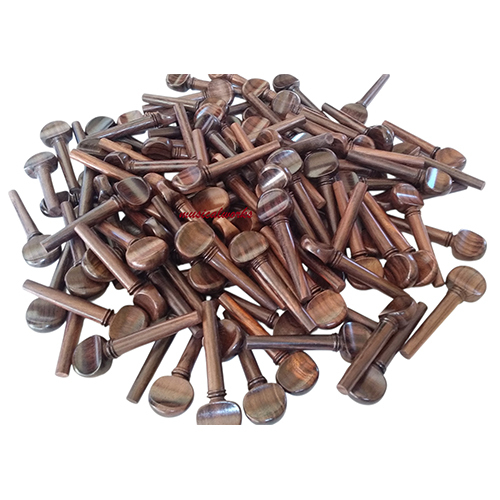 Violin French Pegs - Color: Natural Black/Brown Ebony