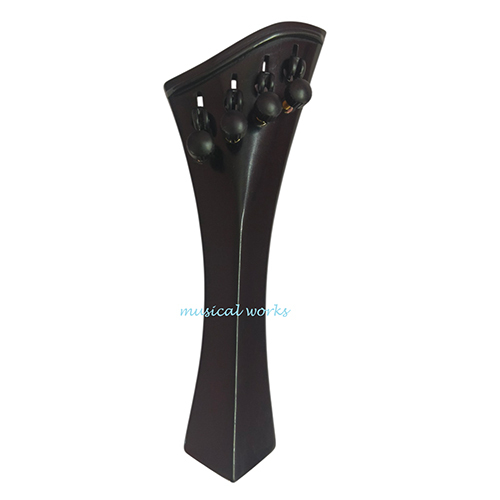 Violin Harp Tailpiece Hill Modle - Color: Natural Ebony Black