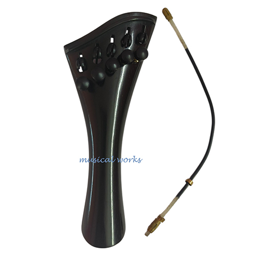 Violin Harpe Tailpiece Round Modle - Color: Gold And Black