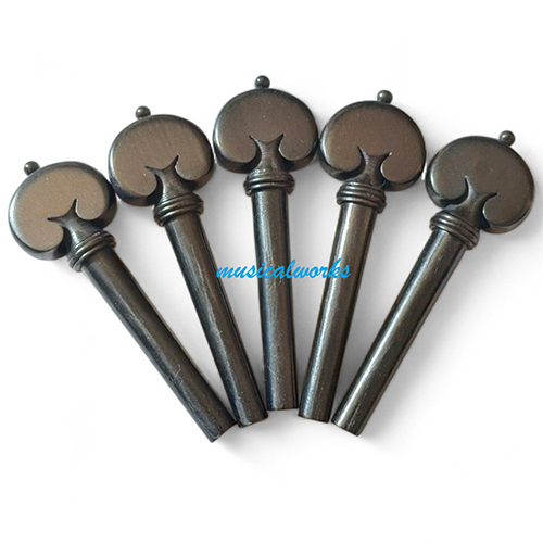 Violin Heart Peg - Color: Natural Dark Brown