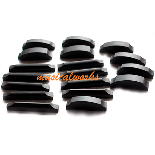 Violin Nut Saddle - Color: Black/Off-White (Depending On Material: Ebony/Artificial Bone)