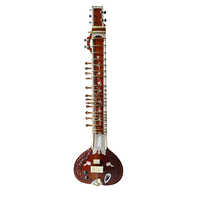 Travel Sitar Electric Professional - Color: Brown With Natural Wood Finish