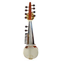 Ali Akbar Khan Sarod - Color: Natural Wood With Silver Metal Finish