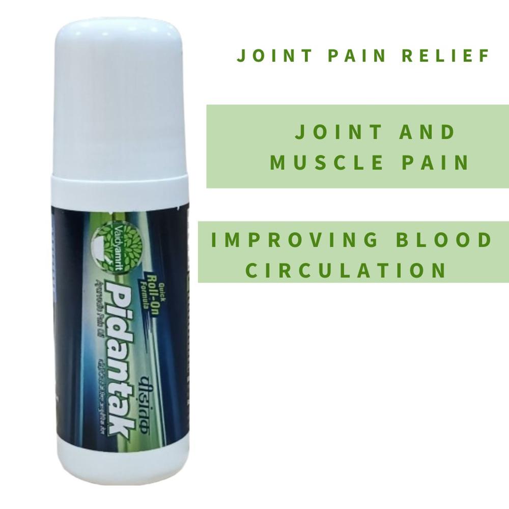 Pidantak Oil - Liquid Ayurvedic Muscle Relief Oil | Anti-inflammatory, Analgesic, Improves Joint Mobility, Strengthens Muscles