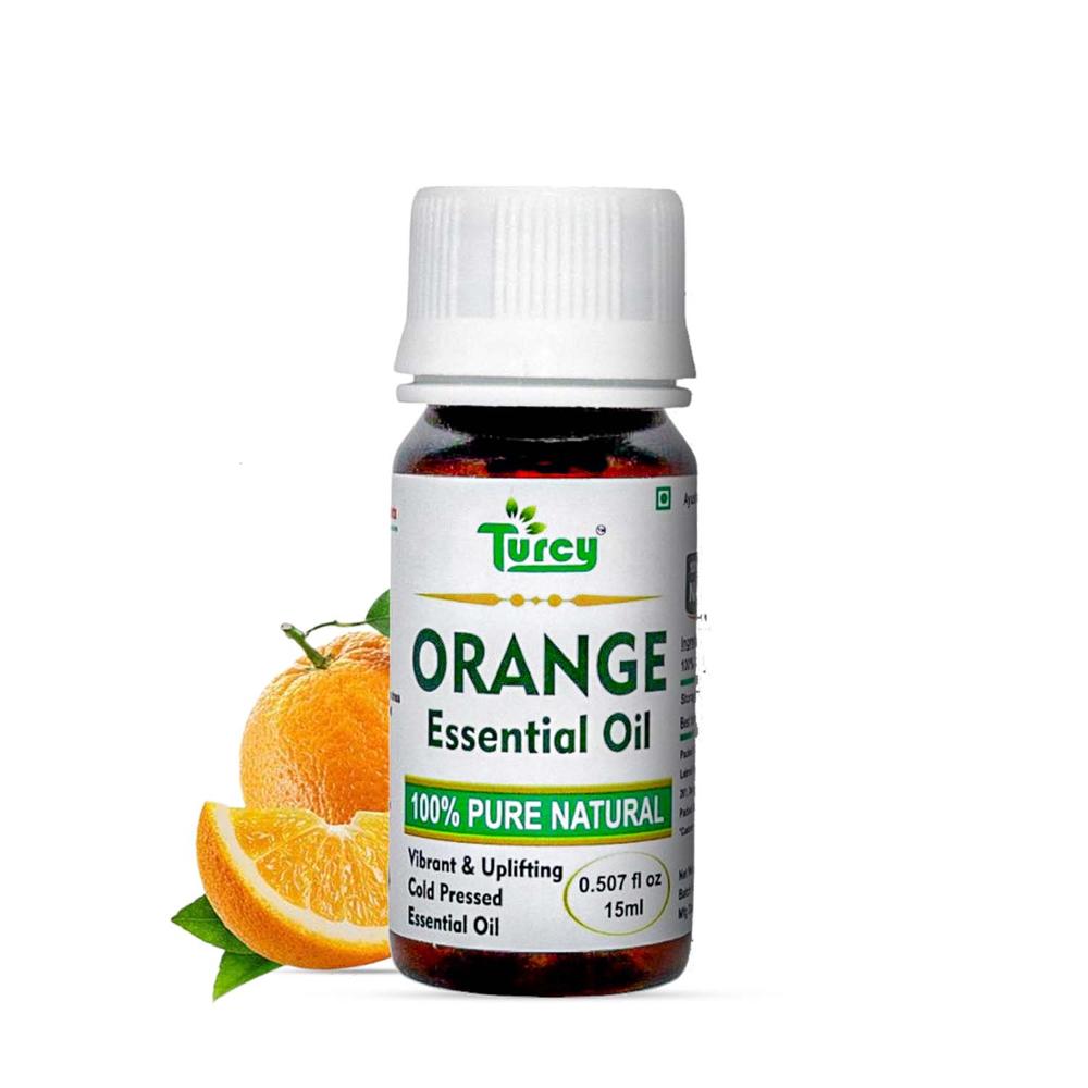 Turcy Orange Essential Oil  Pure & Natural For Skin Brightening, Hair Care & Aromatherapy(15ml) - Additives: Na