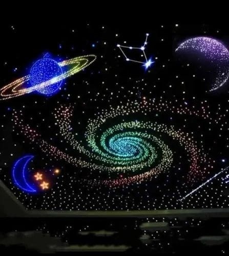 Fibre Optic Star Galaxy Light