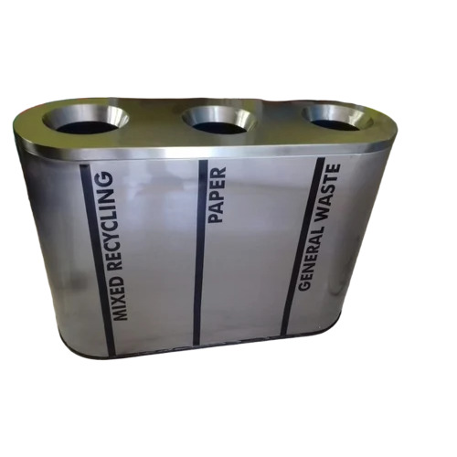 Stainless Steel Trio Bin