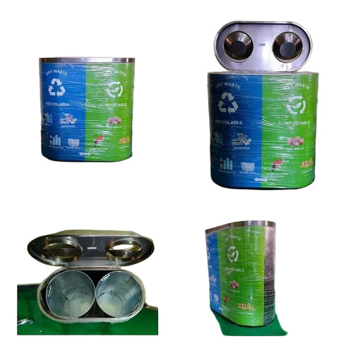 Stainless Steel Duo Dustbin