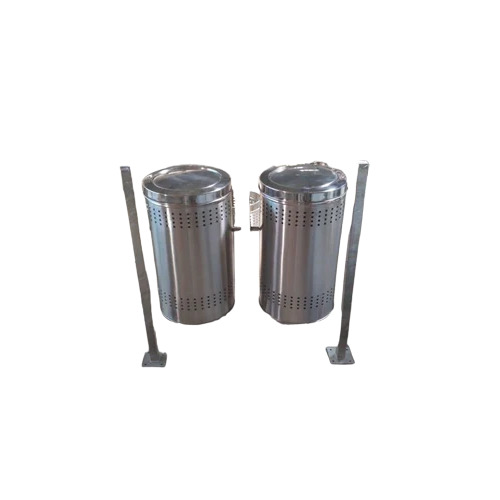 Stainless Steel Dustbin With Stand