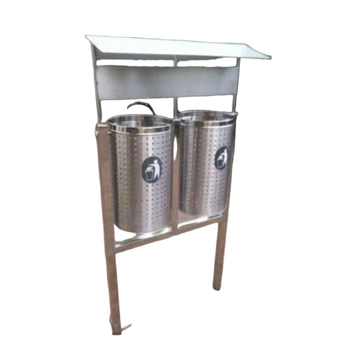 Stainless Steel Dustbin With Stand