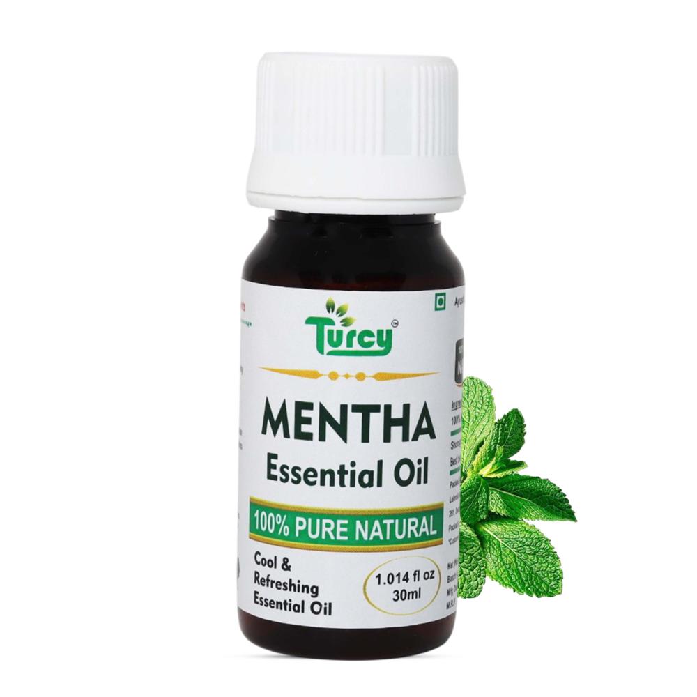 Turcy Mentha Essential Oi| Pure & Natural For Hair, Skin & Aromatherapy(30ml) - Additives: Na