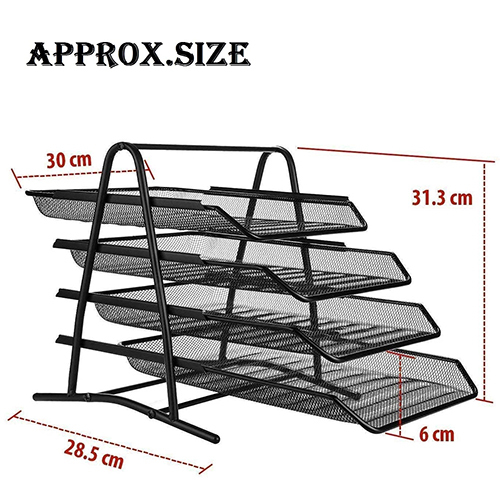 FILE TRAY MESH SET OF 4