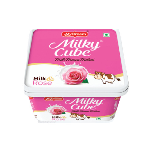 Milky Cube Rose Container