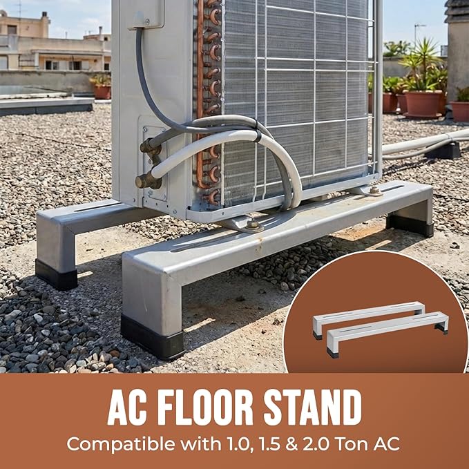 Unibox Heavy Duty Floor Choki Trolley For 2TON AC