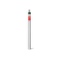 Gi Earthing Electrode - Galvanized Iron, 1-3 Meters, Silver Grey | Is 3043 Compliant, Corrosion Resistant, With Terminal/lug