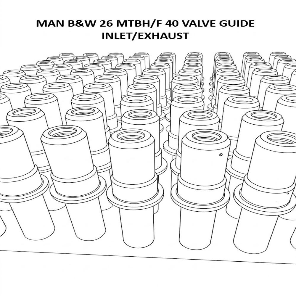 MAN B&W 26 MTBH/F 40 Valve Guide Inlet/Exhaust
