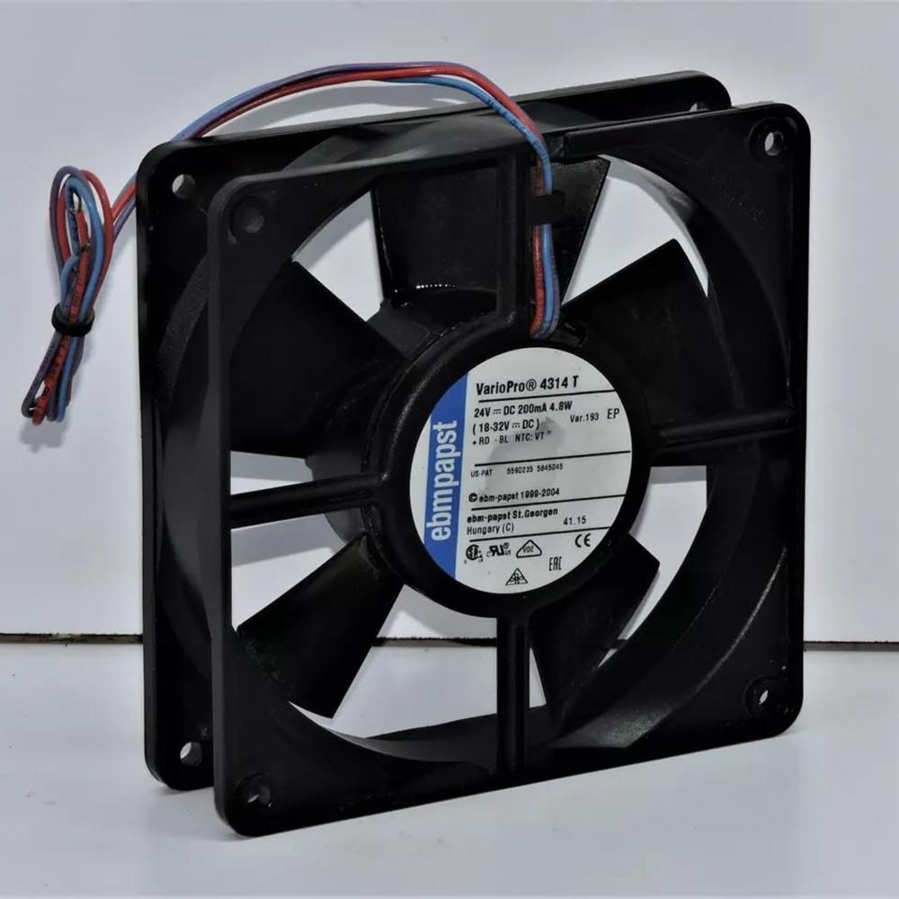 ebmpapst 4314 T Axial Fan 24V-200mA 4.8W DC Brushless Air Cooling Fan 2800 RPM 12032mm 3Wire 