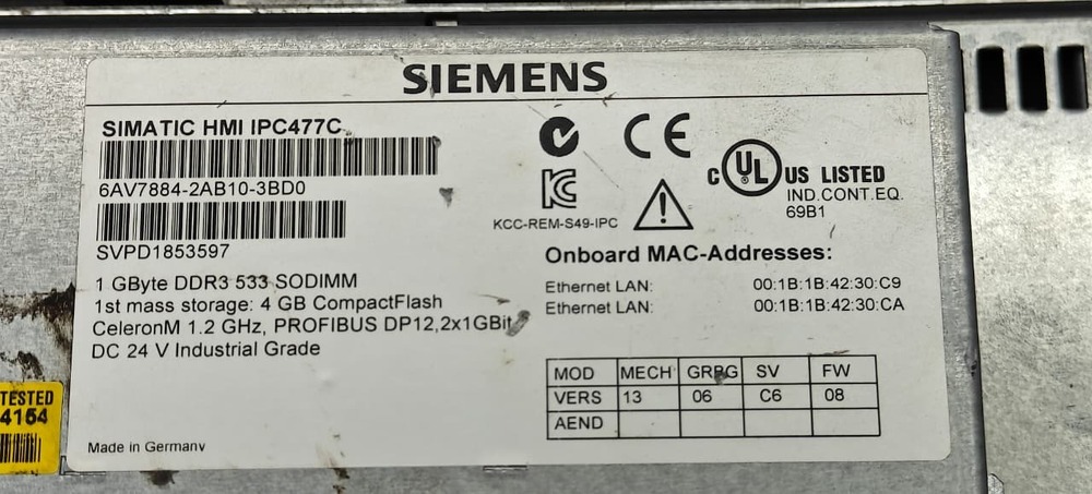 SIEMENS  6AV7884-2AB10-3BD0