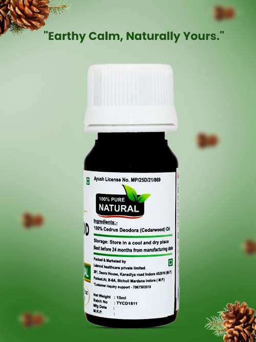 Turcy Cedarwood Essential Oil | Pure & Natural | Hair Growth & Skin Care(15ML)