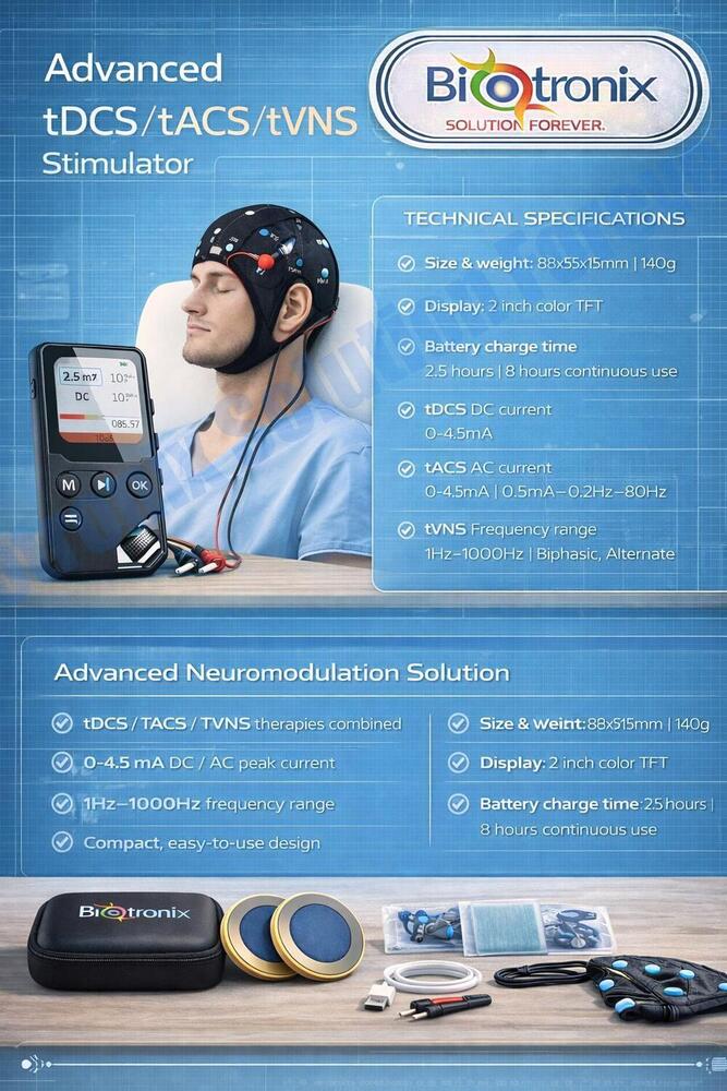 Four In One Brain And Vagus Stimulation Therapy Device