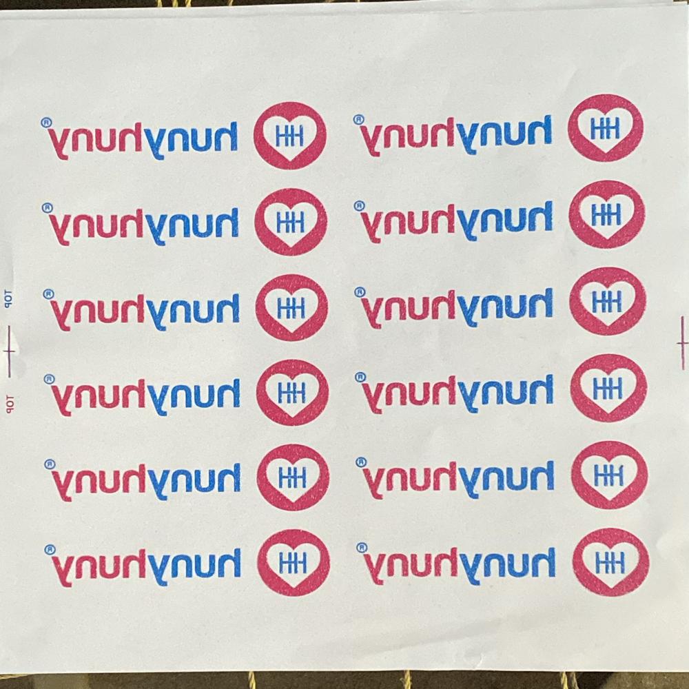 75mm Heat Transfer Labels