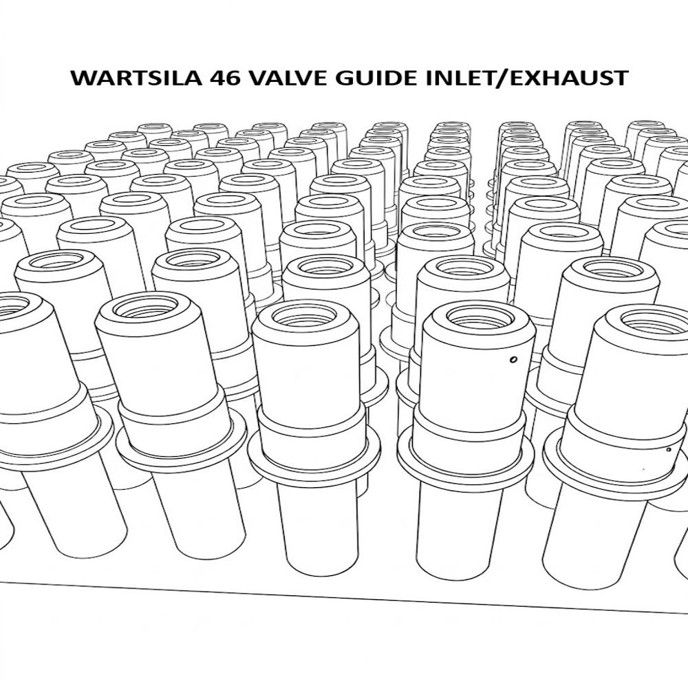 Wartsila 46 Valve Guide Inlet/exhaust - Material: Cast Iron || Heat Treated