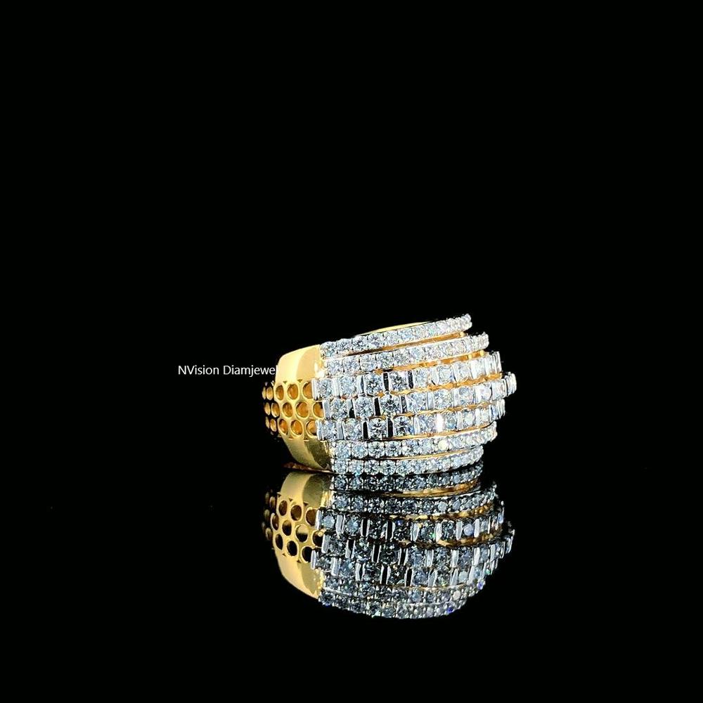 14kt Yellow Gold Infinity Multi-layer Diamond Ring! - Color: Gh