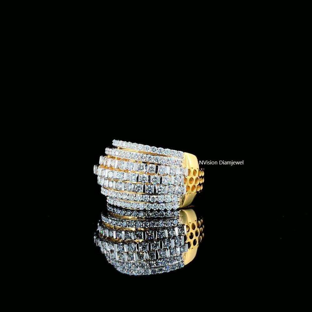 14KT Yellow Gold Infinity Multi-Layer Diamond Ring! 
