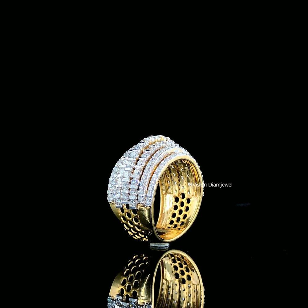 14KT Yellow Gold Infinity Multi-Layer Diamond Ring! 