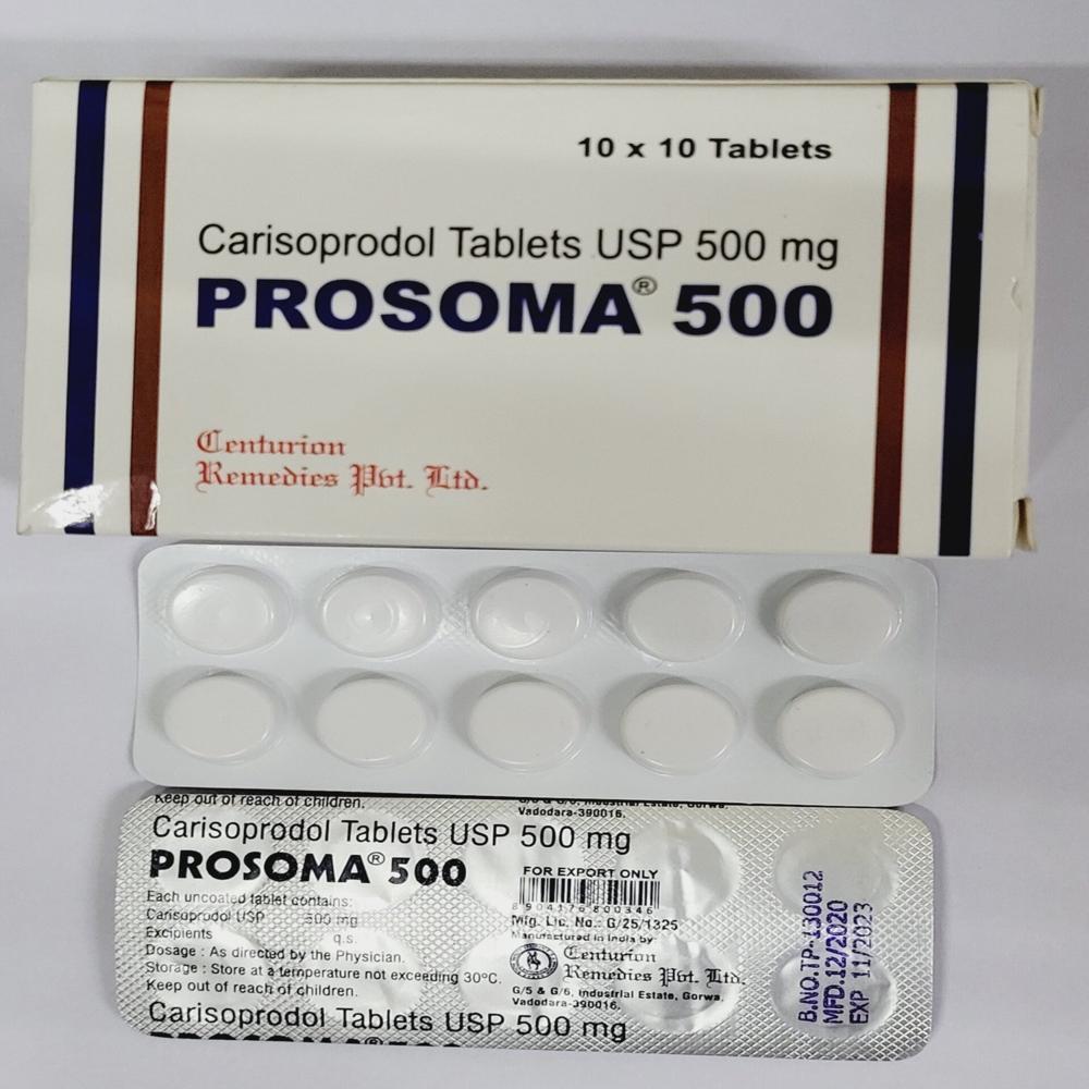 Carisoprodol 500 Mg Tablets