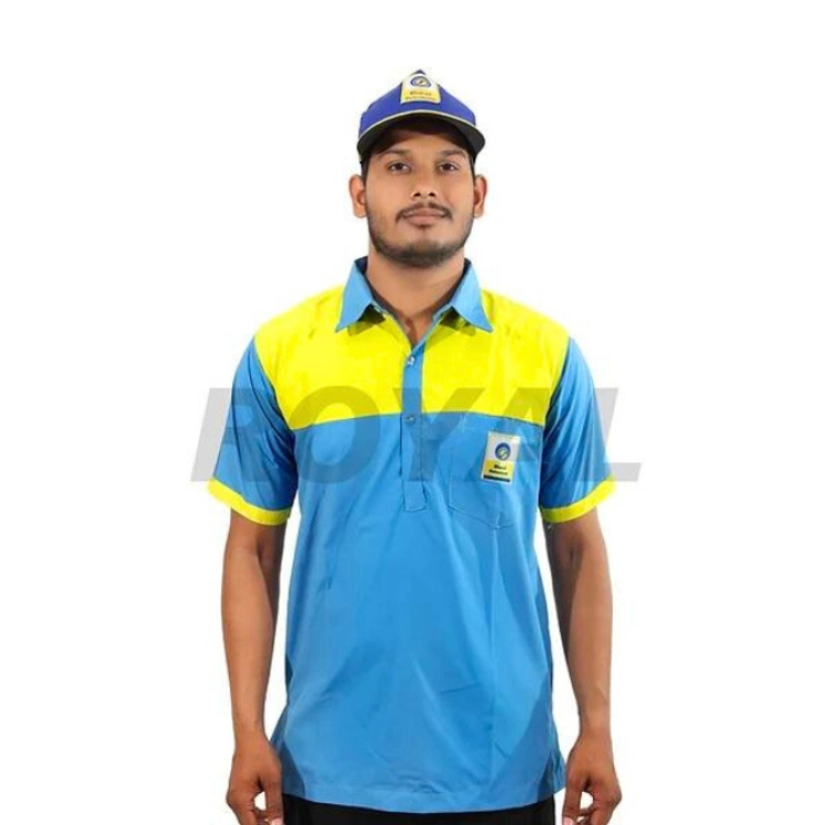 Bharat Petrol Pump Uniform (Half Shirt+Pant+Cap)