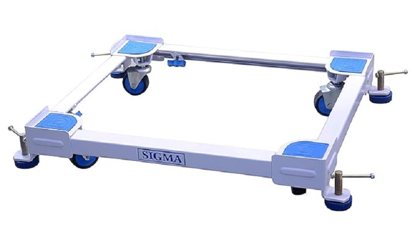 Heavy Duty Washing Machine Moving Trolley With Wheels Model-Sigma - Color: Blue &White