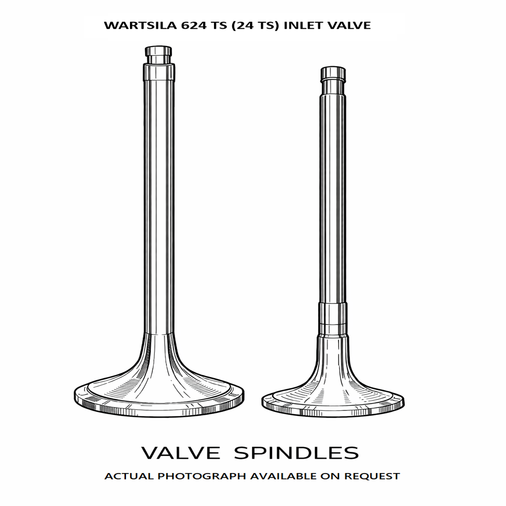Wartsila 624 Ts (24 Ts) Inlet Valve - En 52, 21-4n, Nimonic80a, Bi Metal | High Efficiency, High Performance