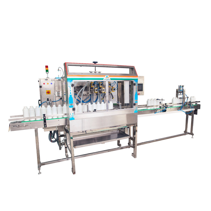 4 Head Liquid Bottle Filling Machine