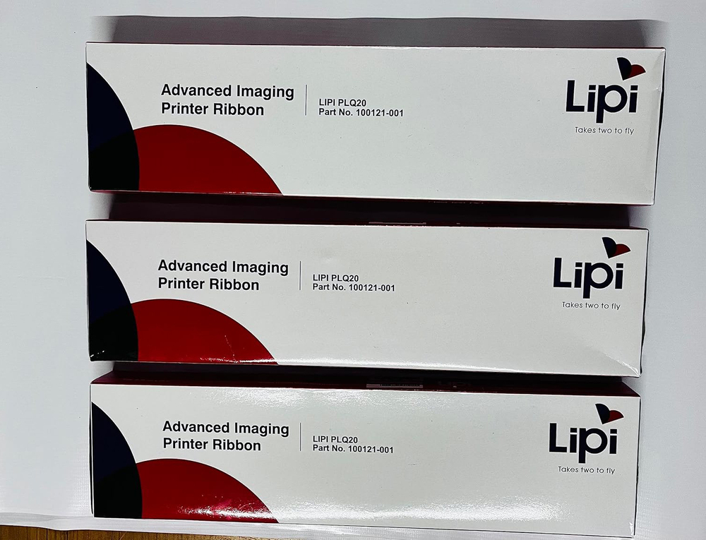 RT LIPI PLQ 20 Pack of 3 pcs Ribbon Cartridge Black
