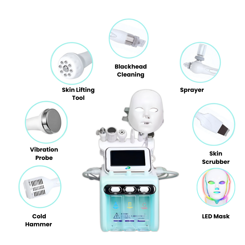 7 in 1 Hydrafacial Machine Hydrodermabrasion Machine Hydra Facial Deep Clear Hydrofacials Machine