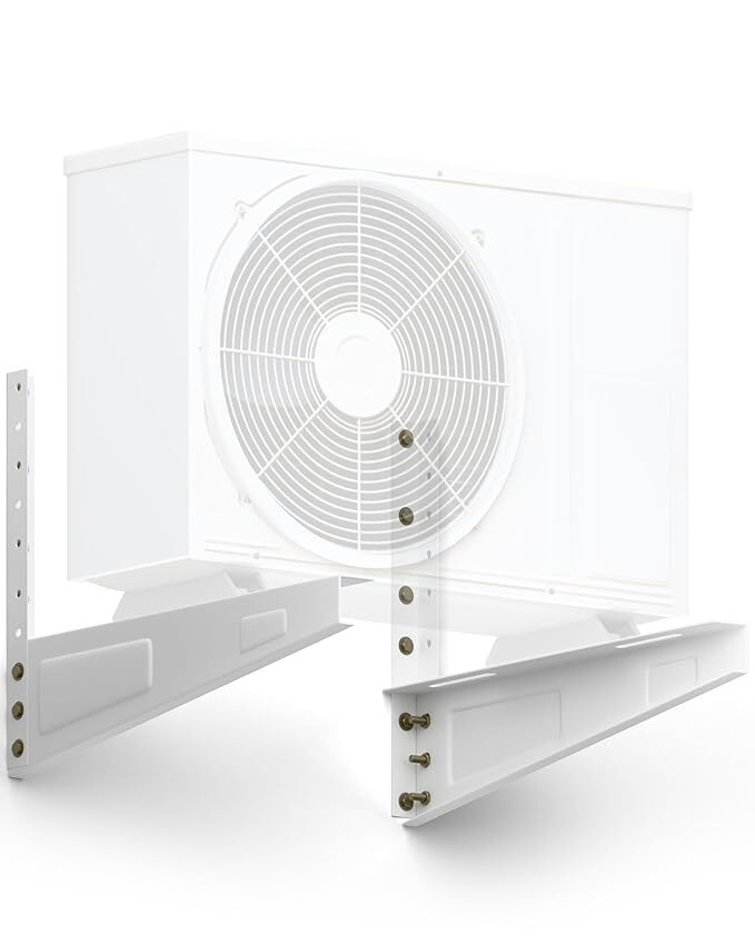 Split Ac Odu Wall Mount Bracket 18Inch - Color: White