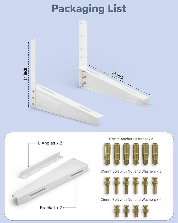 Unibox Split AC ODU Wall Mount bracket 18inch