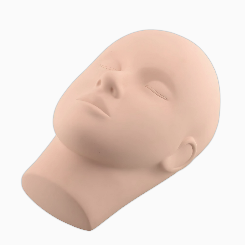 Kostech Mannequin Head For Makeup Practice - Color: Pink