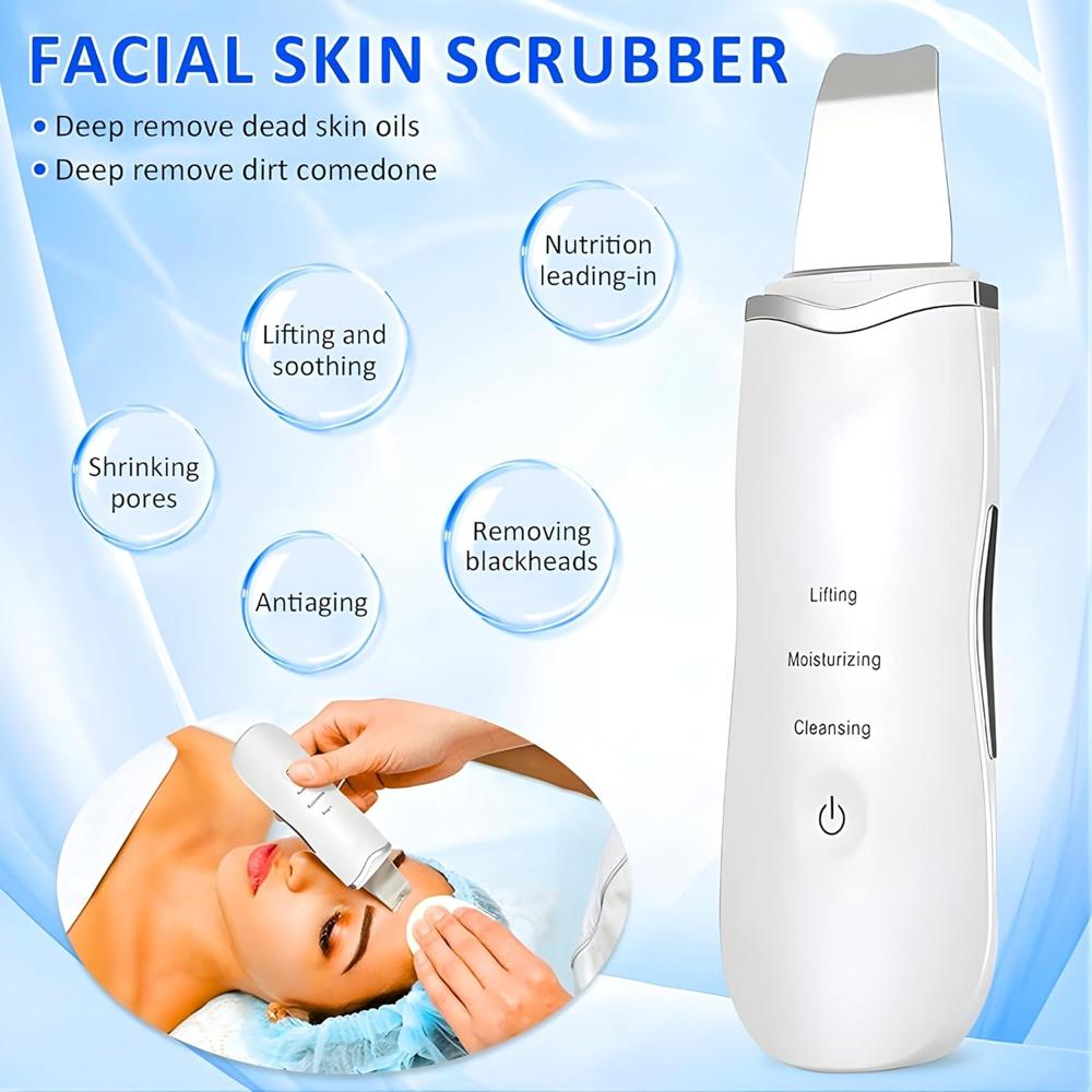 Kostech Professional Faceshow 3-in-1 Facial Ultrasonic Skin Scrubber