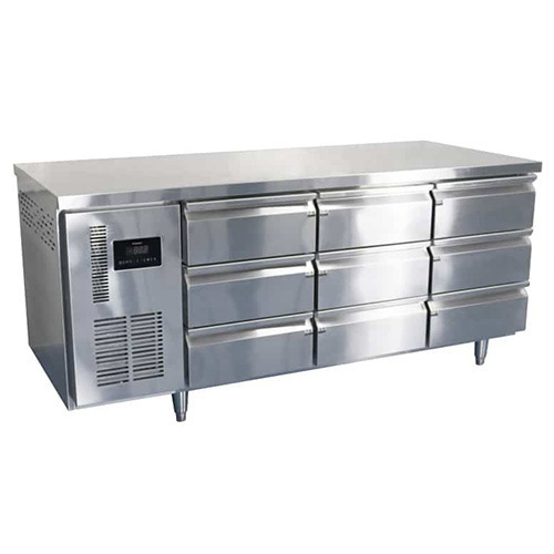 SS Undercounter Refrigerator With Drawe