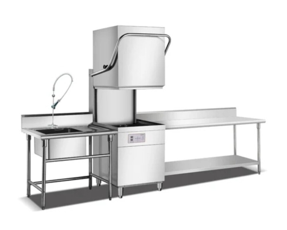 Commercial Dishwashing Machine - Color: Silver