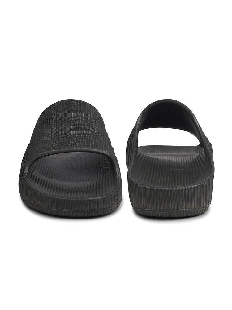 Mens Dark Grey Captain Slipper