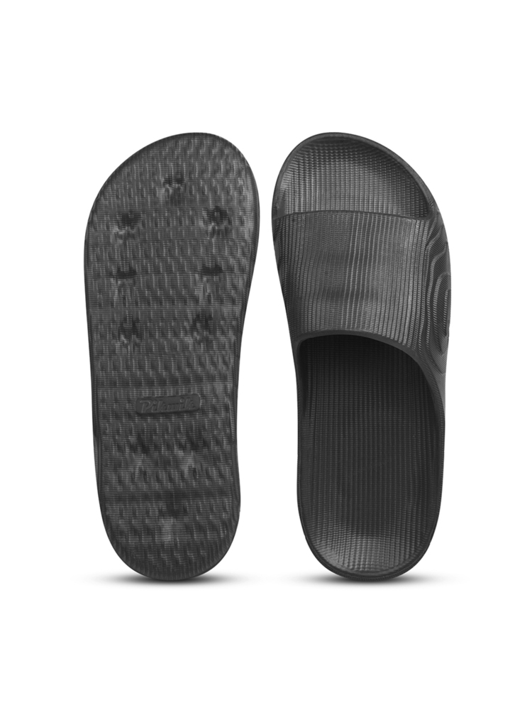 Mens Dark Grey Captain Slipper