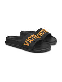 Mens Black Bolt Victory Slipper