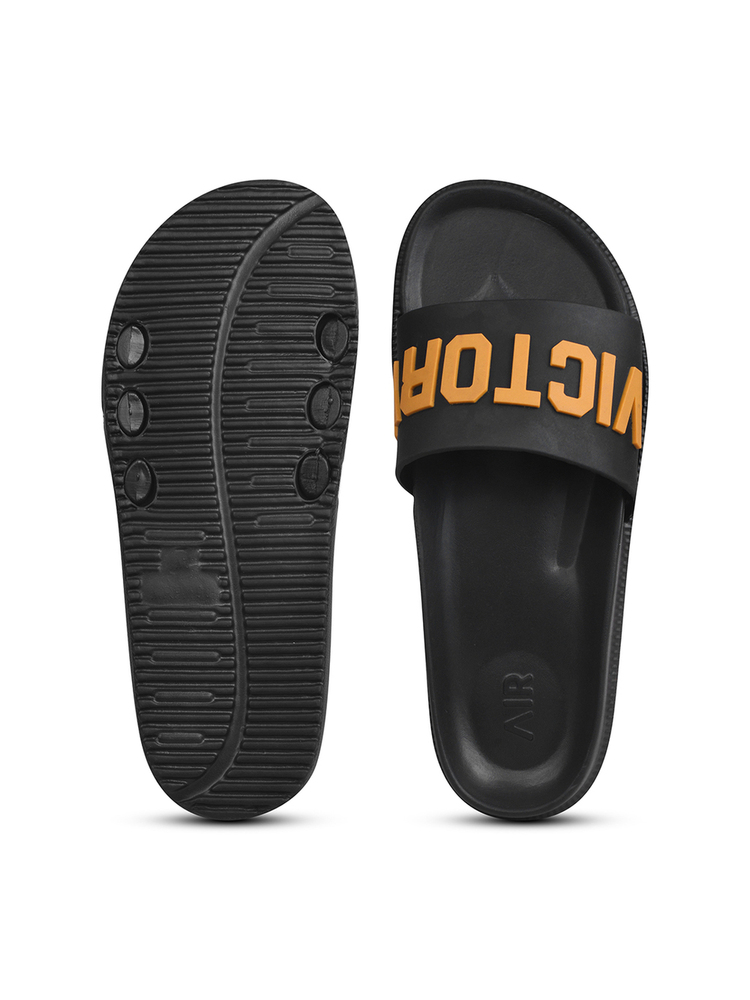Mens Black Bolt Victory Slipper