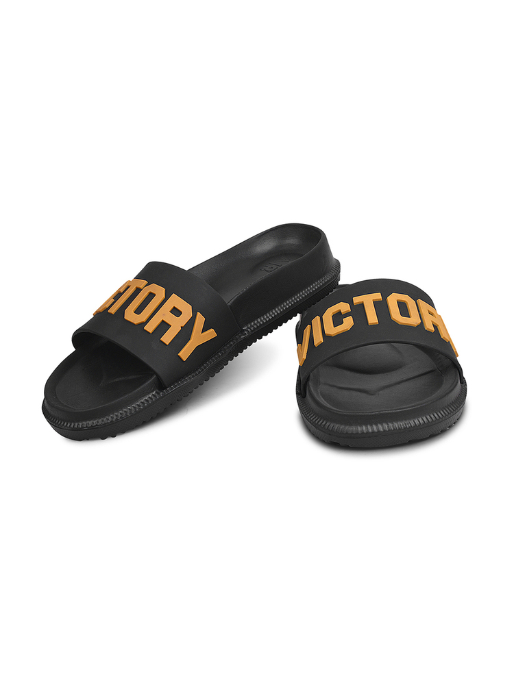 Mens Black Bolt Victory Slipper