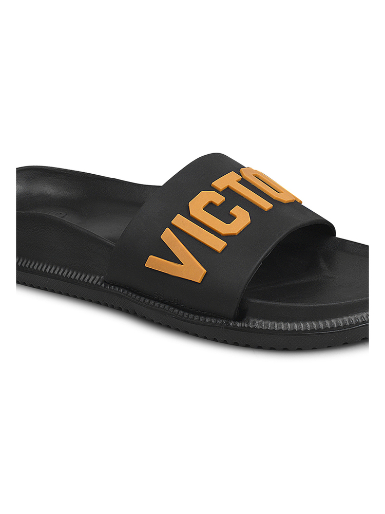 Mens Black Bolt Victory Slipper