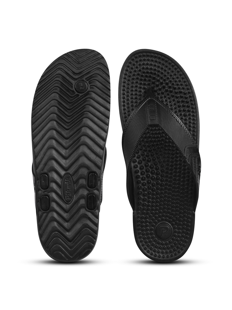 Mens MEDIFIT Black Acupressure Slipper