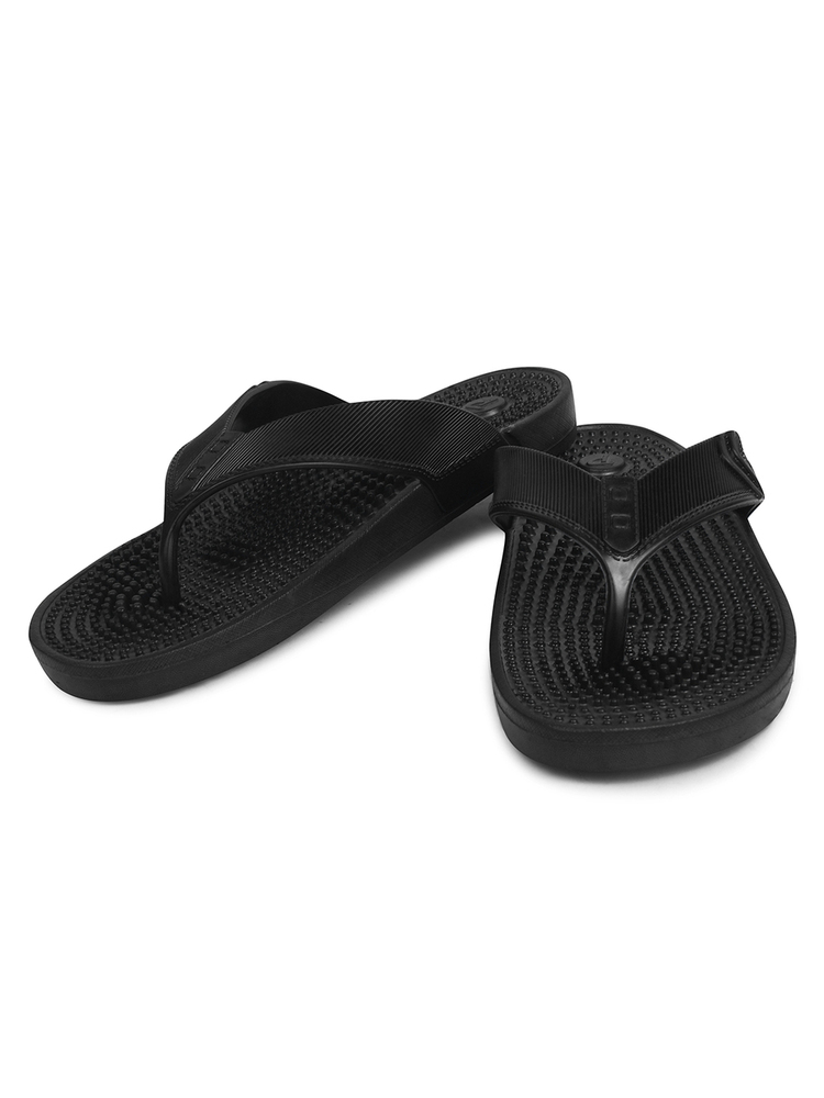 Mens MEDIFIT Black Acupressure Slipper